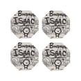 thumbnail image 1 of Lsque The Binding of Isaac Pattern 4" Drink Coasters Set of 4, PVC Leather Absorbent Coasters, Table Coaster Set Decorative Coffee Cup Coasters Housewarming Gift, 1 of 7