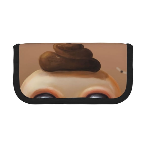 Lsque The Binding of Isaac Pattern Canvas Pen Case - Pencil Pouch - Makeup Bag - Zipper Pouch -Stationery Case - Storage High Capacity Bag Pouch Holder Box Organizer