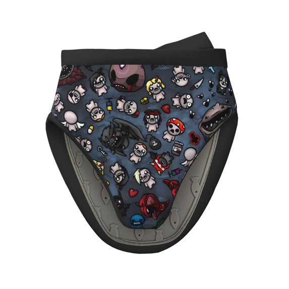 Lsque The Binding of Isaac Pattern Non-Slip Mini Oven Mitt Set,Mini Oven Gloves Silicone Heat Resistant Cooking Pinch Mitts Potholder for Kitchen Cooking & Baking