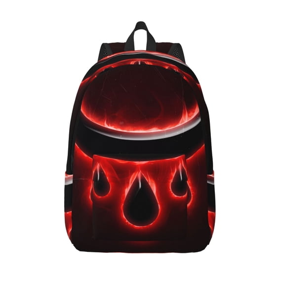 Lsque The Binding of Isaac Pattern Canvas Daypack, Durable Backpack, High-quality Versatile Backpack,Vintage Compact Backpack-Medium