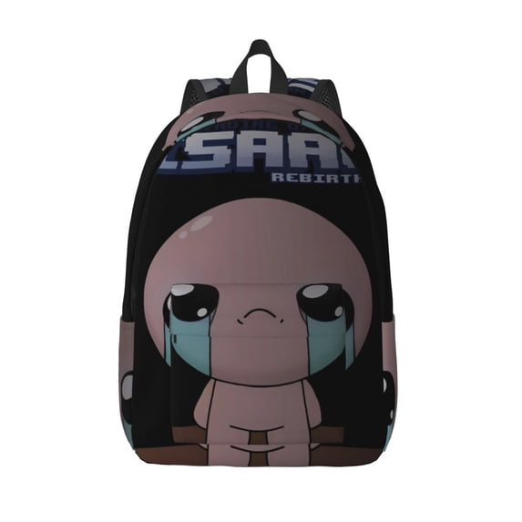 Lsque The Binding of Isaac Pattern Canvas Daypack, Durable Backpack, High-quality Versatile Backpack,Vintage Compact Backpack-Small