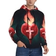 thumbnail image 1 of Lsque The Binding of Isaac Pattern Casual Men's Hoodie,Hooded Sweatshirt with Kangaroo Pocket,Pullover Hoodie-4X-Large, 1 of 8