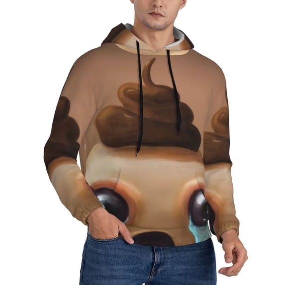 Lsque The Binding of Isaac Pattern Casual Men's Hoodie,Hooded Sweatshirt with Kangaroo Pocket,Pullover Hoodie-XX-Large