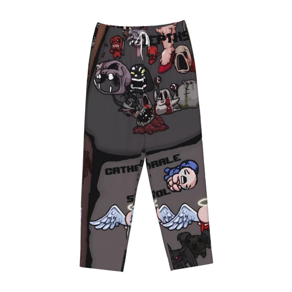 Lsque The Binding of Isaac Print Women's Pajama Pants, Lounge Pant - Comfortable Home Wear,Elastic Waistband, Stylish Design-X-Large