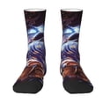 thumbnail image 1 of Lsque The Binding of Isaac Printed Men's Crew Socks, Soft Durable Breathable Moisture-Wicking with Odor Control Cotton socks, 1 of 7