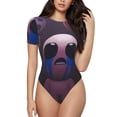 thumbnail image 1 of Lsque The Binding of Isaac Women's Crew Neck Short Sleeve Bodysuit Basic T Shirts Tops Onesie Adult Cute Pajama-Medium, 1 of 8