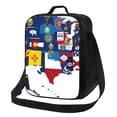 thumbnail image 1 of Lsque The Map Of United States Lunch Bag Lunch Box for Women Men Reusable Insulated Lunch Tote Bag,Leakproof Thermal Cooler Sack Food Handbags Case High Capacity, 1 of 9