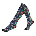 thumbnail image 1 of Lsque The Underwater World Pattern Sport Compression Socks for Men & Women 15-20 mmHg Knee High Nurse Pregnant Running Medical and Travel Athletic, 1 of 6