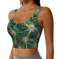 thumbnail image 1 of Lsque Thorns Of Macro Cactus Printed Women'S Sports Bra, Compression, Moisture Wicking, High-Impact Sports Bra For Women,Supportive sports bra-Large, 1 of 9