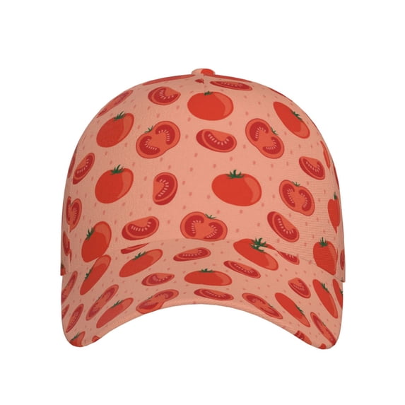 Lsque Tomato Baseball Cap Trucker Low Profile Hat Golf Dad Hat Adjustable Original Classic Unconstructed Plain Cap Men Women