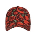 thumbnail image 1 of Lsque Tomatoes And Chili Baseball Cap Trucker Low Profile Hat Golf Dad Hat Adjustable Original Classic Unconstructed Plain Cap Men Women, 1 of 9