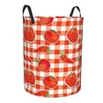 thumbnail image 1 of Lsque Tomatoes And Chili pattern Laundry Hamper Basket, Tall Woven Rope Hamper Basket for Clothes, Lightweight Storage Basket, Collapsible Waterproof-Small, 1 of 8