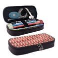 thumbnail image 1 of Lsque Tomatoes Printed Big Capacity PU Leather Pencil Case Large Pencil Pouch Stationery Pen Bag Pencil Holder for Teen, 1 of 6