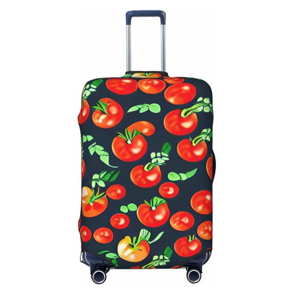 Lsque Tomatoes Printed Luggage Cover, Travel Luggage Protector,Scratch and Dirt Resistant, Fits 18-32 Inch Luggage - Large