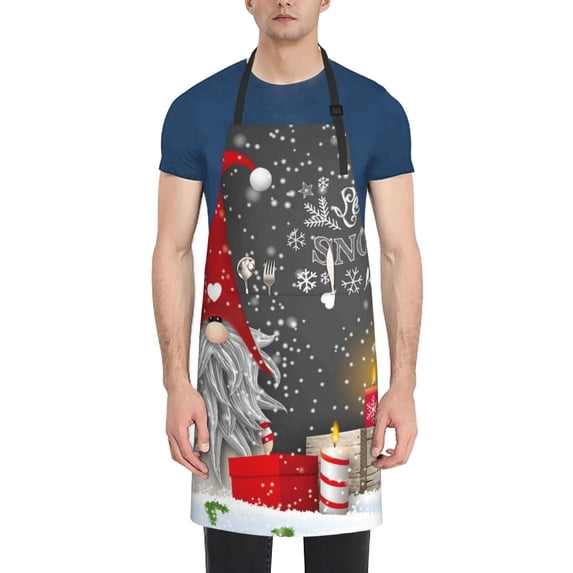 Lsque Traditional Scandinavian Dwarf Waterproof Apron Chef Aprons for Men Heavy Duty Chemical Work Apron Extra Long Grilling Aprons with Adjustable Bib Apron