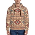 thumbnail image 1 of Lsque Traditional Tribal Aztec Pattern Casual Men's Hoodie,Hooded Sweatshirt with Kangaroo Pocket,Pullover Hoodie-4X-Large, 1 of 7