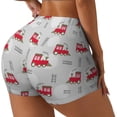 thumbnail image 1 of Lsque Trains Pattern High Waisted Biker Shorts for Women-Tummy Control Fitness Athletic Workout Running Yoga Gym Shorts,Moisture-Wicking-X-Large, 1 of 9