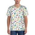 thumbnail image 1 of Lsque Transport1 Pattern Mens Polo Golf Shirts Funny Graphics Shorts Sleeve Button Shirts Baseball T-shirt-Medium, 1 of 7