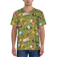 thumbnail image 1 of Lsque Transportation Prints Pattern Mens Polo Golf Shirts Funny Graphics Shorts Sleeve Button Shirts Baseball T-shirt-4X-Large, 1 of 7