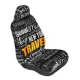thumbnail image 1 of Lsque Travel Pattern Car Seat Covers for Front Seats , Waterproof Seat Covers for Cars, Sporty Front Seat Covers,Car Seat Cover Protector Front Seats, 1 of 5