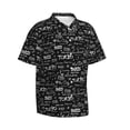 thumbnail image 1 of Lsque Travel The World pattern Hawaiian Shirt for Men, Unisex Summer Beach Casual Short Sleeve Button Down Shirts-Medium, 1 of 9