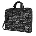 thumbnail image 1 of Lsque Travel The World Pattern Laptop Bag – Portable & Slim Single-Shoulder Computer Case with Adjustable Strap, Protective, Lightweight for 13”/14”/15.6” Laptops, 1 of 8