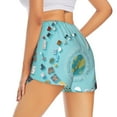 thumbnail image 1 of Lsque Travelling on Airplane Printed Women's Running Shorts with Liner Pockets,Elastic Quick Dry Workout Athletic Gym Yoga Shorts,Womens High Waist Shorts-XX-Large, 1 of 9