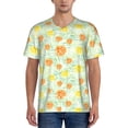 thumbnail image 1 of Lsque Tree Palms Lemon Pattern Mens Polo Golf Shirts Funny Graphics Shorts Sleeve Button Shirts Baseball T-shirt-4X-Large, 1 of 7