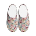 thumbnail image 1 of Lsque Trendy Floral Design Pattern Womens Comfort Cotton on Scuff With Memory Foam and Anti-skid Sole Slipper-46/47, 1 of 7