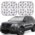 thumbnail image 1 of Lsque Tribal Style Turtle 2 PCS Windshield Sun Shade | CarFoldable Window Covers | Car Accessories Reflect UV for Universal Cars SUV Truck | Small, 1 of 7