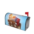 thumbnail image 1 of Lsque Trip to London Mailbox Cover Standard Size ,Magnetic Mailbox Covers Post Wraps Letter Box Cover -25.5x21 in, 1 of 9