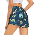 thumbnail image 1 of Lsque Tropical Animals Printed Women's Running Shorts with Liner Pockets,Elastic Quick Dry Workout Athletic Gym Yoga Shorts,Womens High Waist Shorts-Small, 1 of 9