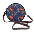 thumbnail image 1 of Lsque Tropical Flower Pattern Shoulder Bag – Microfiber Leather Crossbody with Detachable Strap & Handle Ring, Waterproof & Durable, Elegant Everyday Carry, 1 of 5