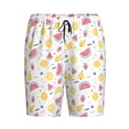thumbnail image 1 of Lsque Tropical Fruit Mens Sleep Pajama Shorts,Short Pajama Pants, Cotton Ultra-Soft Knit-Medium, 1 of 9