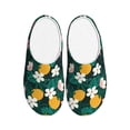 thumbnail image 1 of Lsque Tropical Fruit Pattern Womens Comfort Cotton on Scuff With Memory Foam and Anti-skid Sole Slipper-44/45, 1 of 7