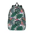 thumbnail image 1 of Lsque Tropical Leaves Pattern Canvas Daypack, Durable Backpack, High-quality Versatile Backpack,Vintage Compact Backpack-Small, 1 of 6