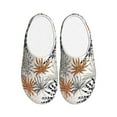 thumbnail image 1 of Lsque Tropical Leaves Pattern Womens Comfort Cotton on Scuff With Memory Foam and Anti-skid Sole Slipper-40/41, 1 of 7