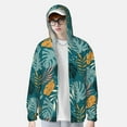 thumbnail image 1 of Lsque Tropical Leaves UPF 50+ Lightweight Sun Protection Men's Women's Long Sleeve Shirt, Hoodie Performance -Medium, 1 of 9