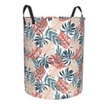 thumbnail image 1 of Lsque Tropical Leaves pattern Laundry Hamper Basket, Tall Woven Rope Hamper Basket for Clothes, Lightweight Storage Basket, Collapsible Waterproof-Medium, 1 of 8
