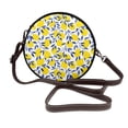 thumbnail image 1 of Lsque Tropical Lemon Pattern Shoulder Bag – Microfiber Leather Crossbody with Detachable Strap & Handle Ring, Waterproof & Durable, Elegant Everyday Carry, 1 of 5