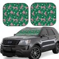 thumbnail image 1 of Lsque Tropical Leopard 2 PCS Windshield Sun Shade | CarFoldable Window Covers | Car Accessories Reflect UV for Universal Cars SUV Truck | Medium, 1 of 7