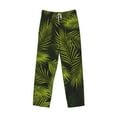 thumbnail image 1 of Lsque Tropical Palm Leaves Fern Leaf Print Men's Pajama Pants, Lounge Pant - Comfortable Home Wear,Elastic Waistband, Stylish Design-Small, 1 of 9