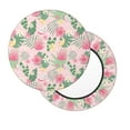 thumbnail image 1 of Lsque Tropical Pitaya Round Bar chair cushion covers Velvet Fabric Premium Comfort Protects from Scratches and Stains for 14-17 Inch Chair- 13 inch, 1 of 7