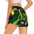 thumbnail image 1 of Lsque Tropical Summer Vibes Printed Women's Running Shorts with Liner Pockets,Elastic Quick Dry Workout Athletic Gym Yoga Shorts,Womens High Waist Shorts-XX-Large, 1 of 9