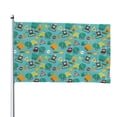 thumbnail image 1 of Lsque Trucks And Excavators Pattern Flag,Trucks And Excavators Printed Garden Flag 48 x 72 in - Double Sided Small Flags for Yard, 1 of 9