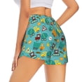 thumbnail image 1 of Lsque Trucks And Excavators Printed Women's Running Shorts with Liner Pockets,Elastic Quick Dry Workout Athletic Gym Yoga Shorts,Womens High Waist Shorts-Medium, 1 of 9
