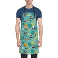 thumbnail image 1 of Lsque Trucks And Excavators Waterproof Apron Chef Aprons for Men Heavy Duty Chemical Work Apron Extra Long Grilling Aprons with Adjustable Bib Apron, 1 of 9
