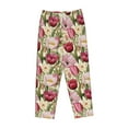 thumbnail image 1 of Lsque Tulips Flowers Print Women's Pajama Pants, Lounge Pant - Comfortable Home Wear,Elastic Waistband, Stylish Design-XX-Large, 1 of 9