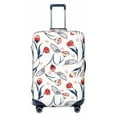 thumbnail image 1 of Lsque Tulips Flowers Printed Luggage Cover, Travel Luggage Protector,Scratch and Dirt Resistant, Fits 18-32 Inch Luggage -, 1 of 9
