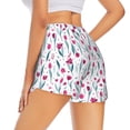 thumbnail image 1 of Lsque Tulips Flowers Printed Women's Running Shorts with Liner Pockets,Elastic Quick Dry Workout Athletic Gym Yoga Shorts,Womens High Waist Shorts-Small, 1 of 9